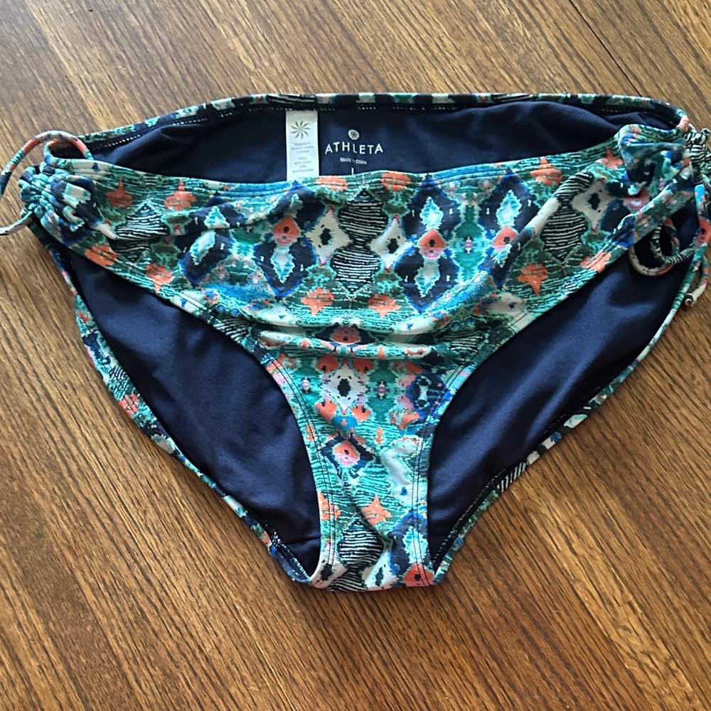 Athleta Multicolor Geometric Bikini Bottom